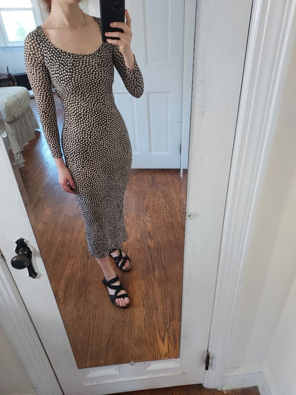 Realisation Par The Inka Brown Polka Dot Full Moon Dress